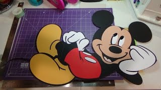 OFF THE MAT: 26" Double sided Mickey Mouse