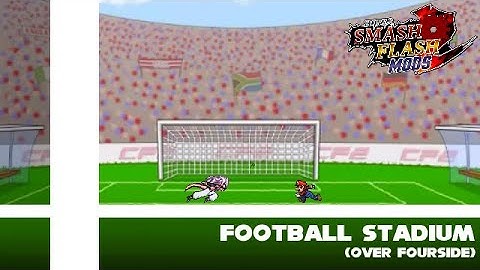 SSF2 Mods Showcase: Football Stadium (over Fourside) (by Eden SSF2)