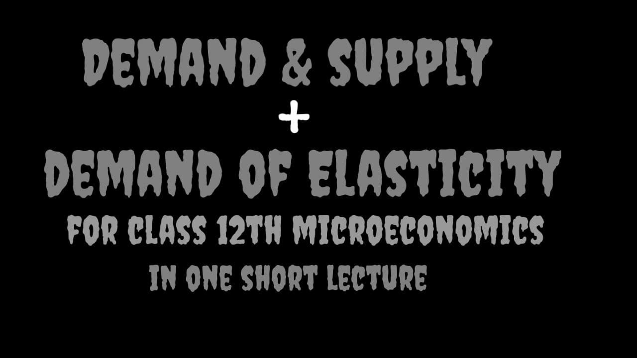 #demand and #supply (elasticity of demand) for class 12th microeconomics by Aditya Raj (aj)