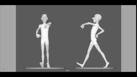 Double bounce Walkcycle Animation