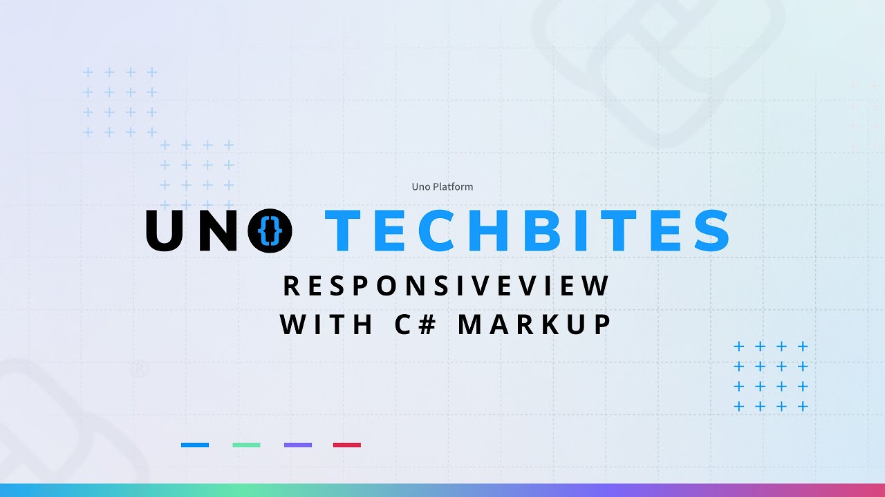 ResponsiveView with C# markup | Uno Tech Bites - YouTube