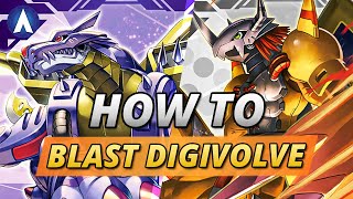 How to BLAST DIGIVOLVE??? Digimon Card Game TCG | Tutorial App ACE Cards & Overflow Explained screenshot 1