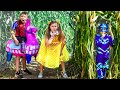 Assistant Gabby Gabby and Batboy Ryan Hunt for PJ Masks Catboy in a Corn Maze