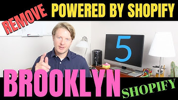 How to Remove Powered by Shopify (Part 5) - Shopify Brooklyn Theme Customization Tutorial 2019