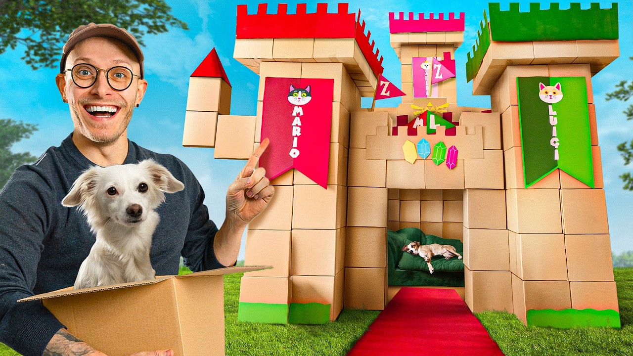 Ich baue eine 1000 Karton XXL-BURG für meine Katzen.🏰🔥