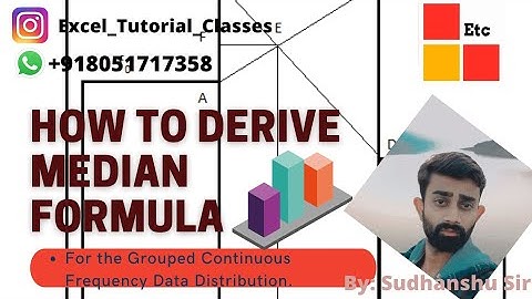 Statistics: Derivation of Median Formula of a Grouped Data.