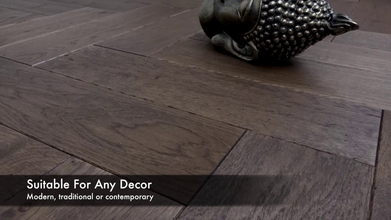 Rustic Dark Oiled Parquet Flooring Youtube