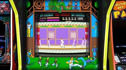Kung-Fu Master, realistic arcade bezel with the Mega Bezel Reflective Shader