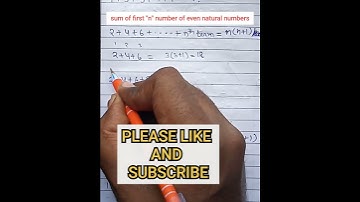 math trick 22; #short #shorts ; sum of first n even natural numbers