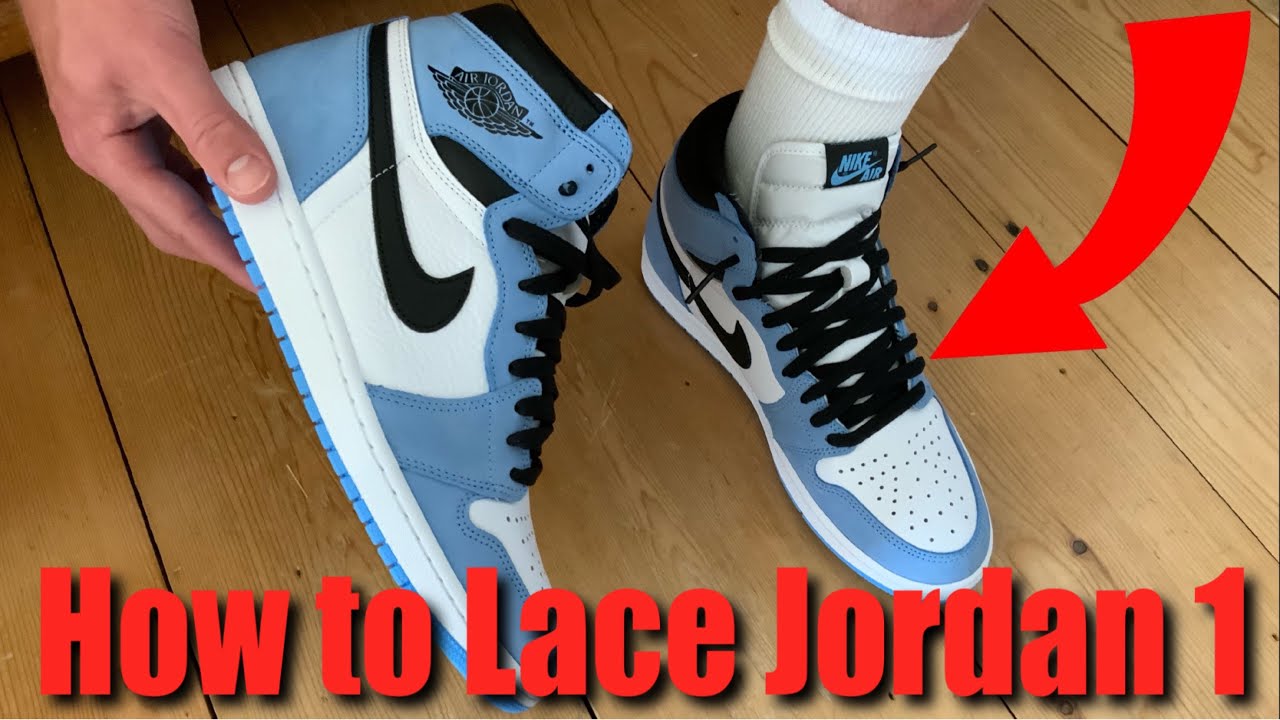 how to do jordan 1 mid laces