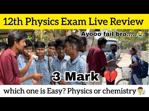 12th Physics Exam Student honest Live Review 