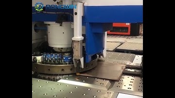 Rongwin Factory Cnc Turret Punching Machine Working Process Display Video