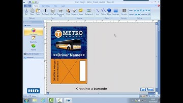 Asure ID How to create a barcode on the card template