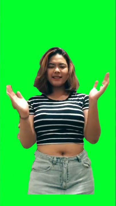 cewek cantik joget tiktok 04 - green screen