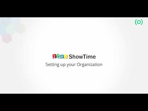 Setup Your Organization Portal - Zoho ShowTime