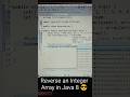 Java 8: Reverse an Array in One Line! (The Modern Way) ⏪ #shorts