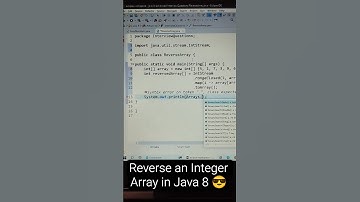 Java 8: Reverse an Array in One Line! (The Modern Way) ⏪ #shorts