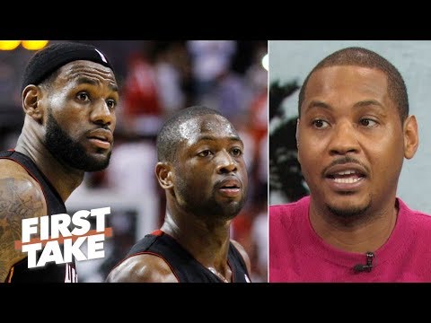 Carmelo Anthony: A Big 3 with LeBron and D-Wade was possible, but I was immature | First Take