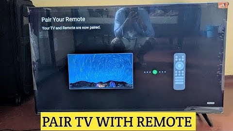 How To Pair TCL Google Tv Remote With Tv