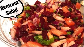 Beetroot Salad | Healthy salad recipe | onion salad | #Shorts youtube Shorts video e9