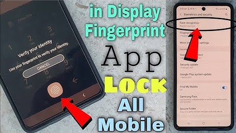 🔥Super Fast In Display Fingerprint App Lock || Set Every Android Smartphone