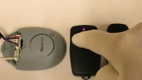 Nice Flor-S Programming from original remote control