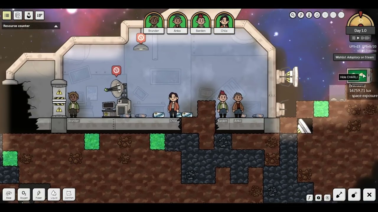 Глубокая космическая симуляция выживания. Обзор Adaptory.