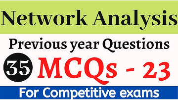 Network Analysis MCQs Part 23  Q21 - Q24