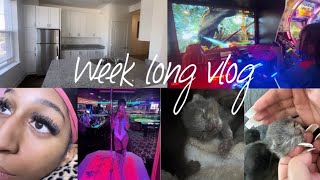 WEEK VLOG| work+stage footage, birthday party, doing LASHES! New apartment? Etc