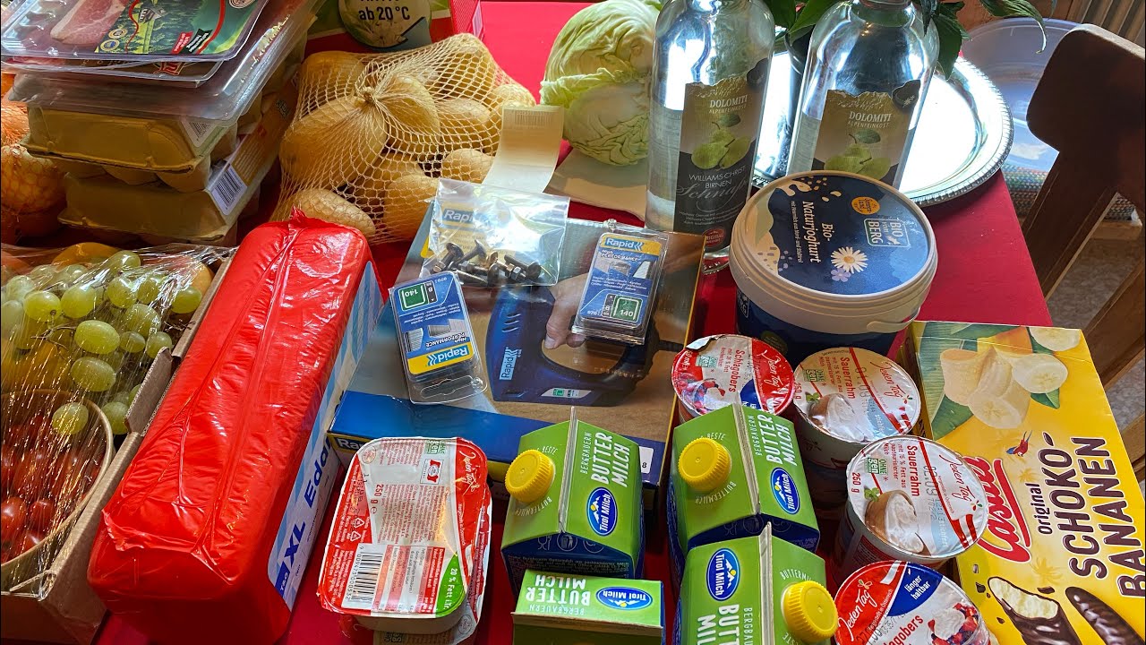 Сегодняшние закупки и их обзор . Die heutigen Einkäufe und ihre Übersicht