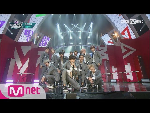 SEVENTEEN(세븐틴) - 'Mansae' COMEBACK Stage M COUNTDOWN 150910 EP.442 class=