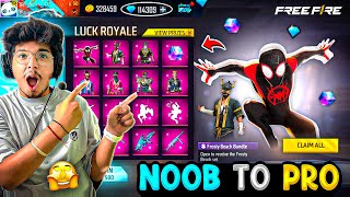 Free Fire Noob POOR Id To Rich PRO Id😍 In 10 Mins I Bought Everything❤️💎 -Garena Free Fire