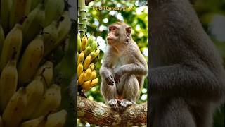 "Lalchi Bandar 🐒🍌" 🙈 #shorts #viral #youtubeshorts #shortvideo #tranding #youtube #monkey #cartoon