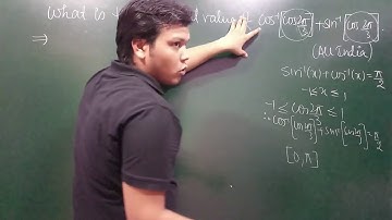 ITF - Ex. Based on  f^-1[f(x)] - Ex#1 - Evaluate cos^-1(cos 2pi/3) + sin^-1 (cos 2pi/3) [ALL INDIA]