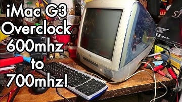 DIY Overclock iMac G3 Slot-Load (Summer 2001) 600mhz to 700mhz!