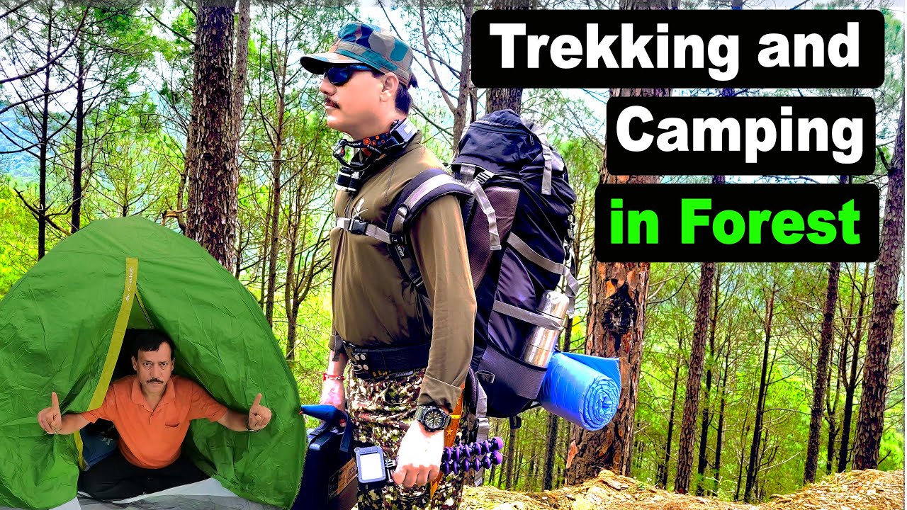 Solo Night Camping Uttarakhand Forest Trekking In Forest Forest