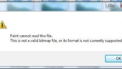 Pc Problem | Paint Cannot Read This File Not Valid Bitmap File Error in Computer | Paint cannot read