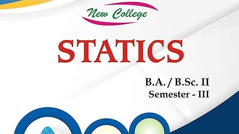 statics chapter 1 solution #bsc #ba 3rd semester maths
