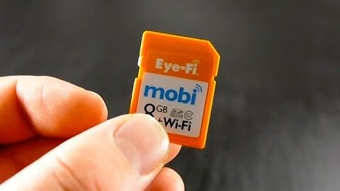 The mobi- A wireless SD Card