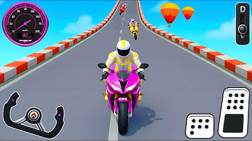 Crazy Bike Mega Ramp Impossible Racing - Android Gameplay