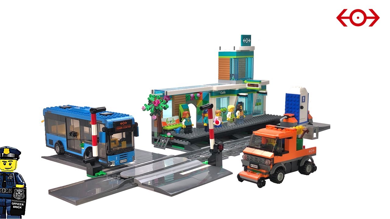 Lego City 60335 Train Station Speed Build 