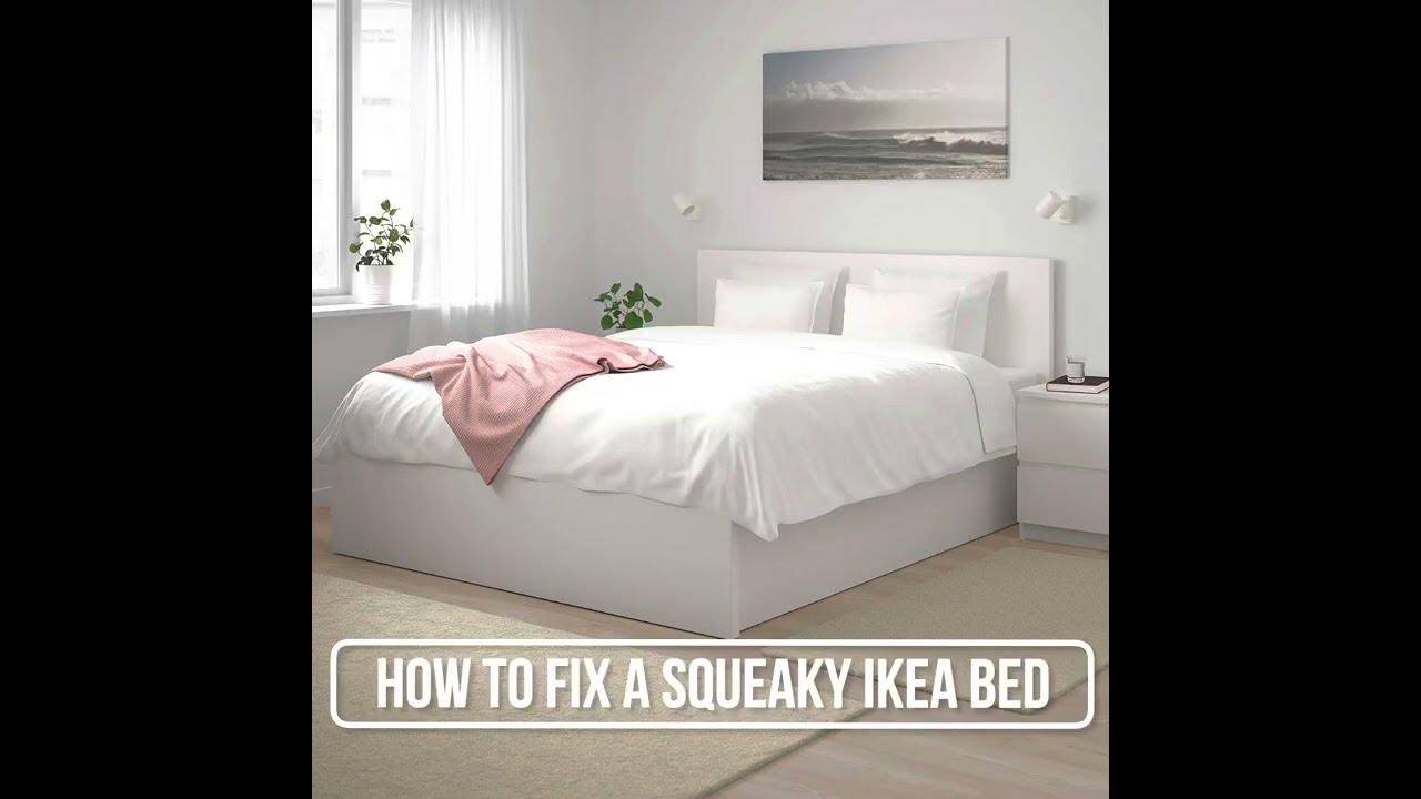 DIY how to silencing the squeaks on an IKEA Bed / how fix IKEA squeaky