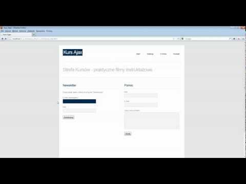 Kurs Programowanie w AJAX : Walidacja formularza
