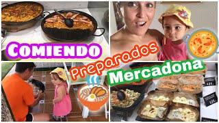 COMIENDO COMIDA PREPARADA DE MERCADONA//VLOG FAMILIA ARCOÍRIS