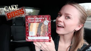 trying a CAKE BOSS CAKE for the first time | taste test | review