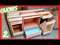 Cómo hacer un MUEBLE DE COCINA de madera. 6 Tipos de CAJONES. ORGANIZA TU COCINA P-2