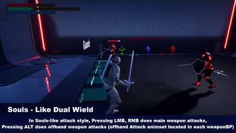 ADVANCED RPG COMBAT TEMPLATE v4 - Dual Wield Weapons, Shields, Reworks Showcase Trailer