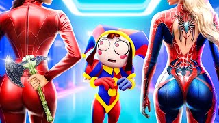 The Amazing Digital Circus versus Spider-Man! Wie heeft Pomni vermoord?! Gigantische Cluedo