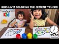 Let’s Color a Construction Truck! 🏗️ Kids Live Painting &amp; Learning Colors (35 Mins)
