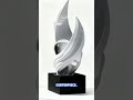 Abstract Resin Gold Sculpture – Modern White Decorative Statue for Home &amp; Office